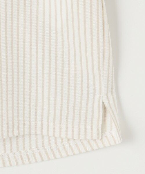 S size ONWARD(小さいサイズ) / エスサイズオンワード カットソー | 【接触冷感・UVカット・洗える】ストライプコットンハイゲージフレアスリーブ カットソー | 詳細10