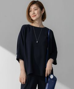 S size ONWARD(小さいサイズ) / エスサイズオンワード カットソー | 【吸水速乾/UVカット/接触冷感】ストレッチジョーゼット ドルマン カットソー