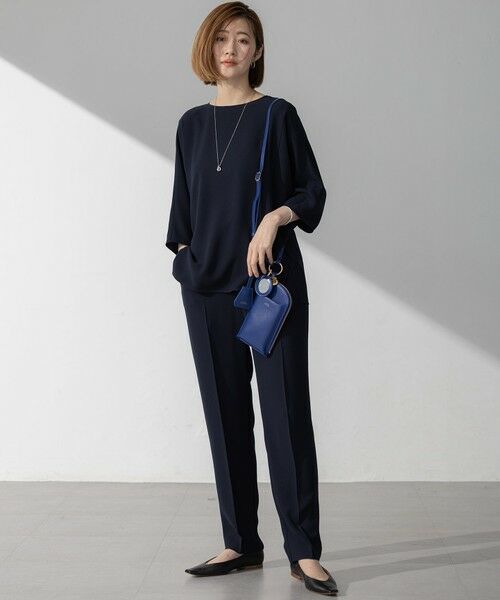 S size ONWARD(小さいサイズ) / エスサイズオンワード カットソー | 【吸水速乾/UVカット/接触冷感】ストレッチジョーゼット ドルマン カットソー | 詳細11