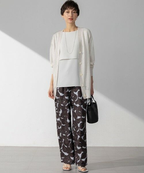 S size ONWARD(小さいサイズ) / エスサイズオンワード カットソー | 【新色追加】ストレッチジョーゼット  ケープデザイン カットソー | 詳細16