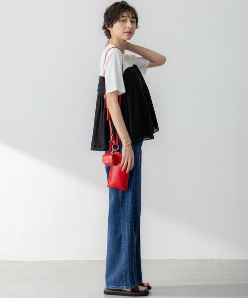 S size ONWARD(小さいサイズ) / エスサイズオンワード カットソー | 【WEB&一部店舗限定カラーあり】オーガンジービスチェコンビ カットソー | 詳細15