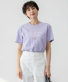 S size ONWARD(小さいサイズ) / エスサイズオンワード カットソー | 【洗える】カラーロゴ Tシャツ