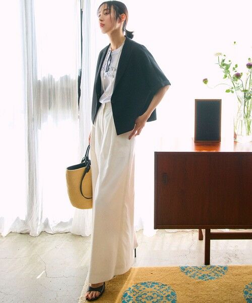 S size ONWARD(小さいサイズ) / エスサイズオンワード カットソー | 【洗える】カラーロゴ Tシャツ | 詳細4