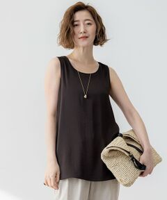 S size ONWARD(小さいサイズ) / エスサイズオンワード タンクトップ | 【Oggi5月号掲載】ミスティサテン タンクトップ