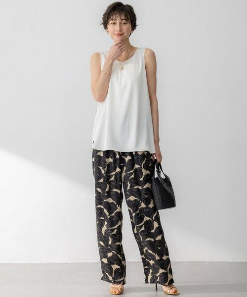 S size ONWARD(小さいサイズ) / エスサイズオンワード タンクトップ | 【Oggi5月号掲載】ミスティサテン タンクトップ | 詳細1