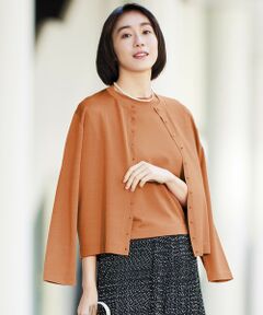 S size ONWARD(小さいサイズ) / エスサイズオンワード カーディガン・ボレロ | 【アンサンブル対応・洗える】アセテートコットン カーディガン