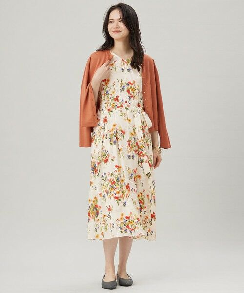 S size ONWARD(小さいサイズ) / エスサイズオンワード カーディガン・ボレロ | 【アンサンブル対応・洗える】アセテートコットン カーディガン | 詳細3