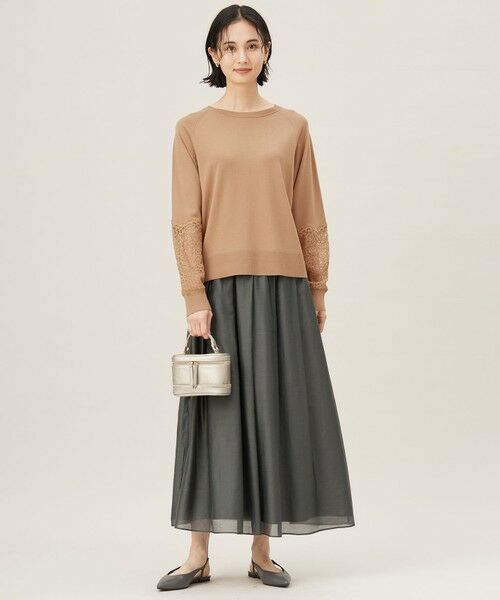 S size ONWARD(小さいサイズ) / エスサイズオンワード ニット・セーター | 【洗える】レースコンビ ニット | 詳細6