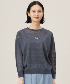 S size ONWARD(小さいサイズ) / エスサイズオンワード ニット・セーター | 【ワコールコラボ】【洗える】シアーボーダー ニット