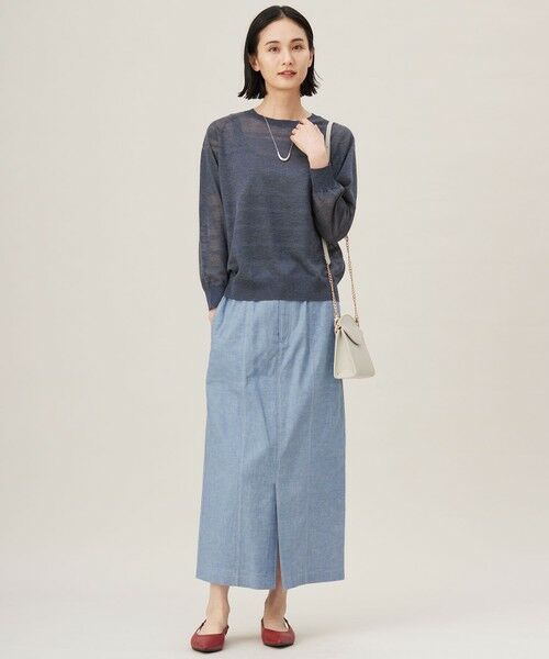 S size ONWARD(小さいサイズ) / エスサイズオンワード ニット・セーター | 【ワコールコラボ】【洗える】シアーボーダー ニット | 詳細16