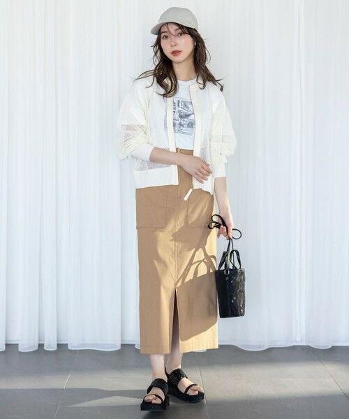 S size ONWARD(小さいサイズ) / エスサイズオンワード ブルゾン | 【洗える】メッシュニット ブルゾン | 詳細2