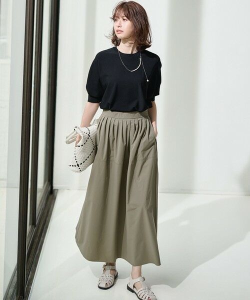 S size ONWARD(小さいサイズ) / エスサイズオンワード ニット・セーター | 【洗える】レーヨンポリエステルストレッチ ドルマン ニット | 詳細4