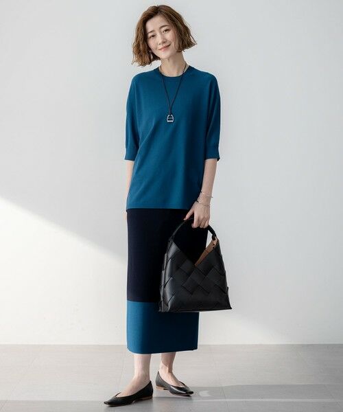 S size ONWARD(小さいサイズ) / エスサイズオンワード ニット・セーター | 【洗える】レーヨンポリエステルストレッチ ドルマン ニット | 詳細23