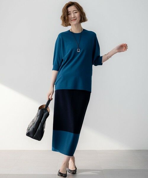 S size ONWARD(小さいサイズ) / エスサイズオンワード ニット・セーター | 【洗える】レーヨンポリエステルストレッチ ドルマン ニット | 詳細24