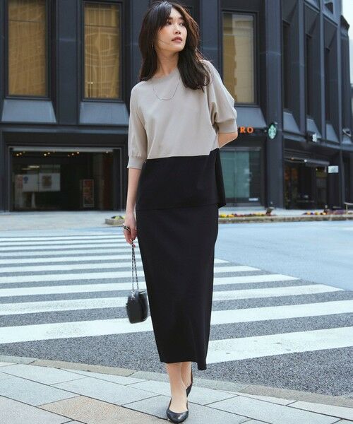 S size ONWARD(小さいサイズ) / エスサイズオンワード ニット・セーター | 【洗える】レーヨンポリエステルストレッチ ドルマン ニット | 詳細25