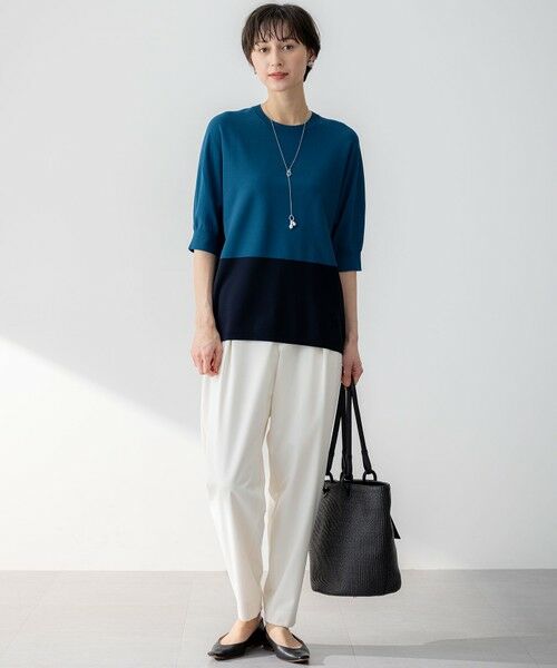 S size ONWARD(小さいサイズ) / エスサイズオンワード ニット・セーター | 【洗える】レーヨンポリエステルストレッチ ドルマン ニット | 詳細28