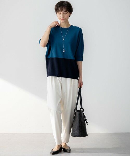 S size ONWARD(小さいサイズ) / エスサイズオンワード ニット・セーター | 【洗える】レーヨンポリエステルストレッチ ドルマン ニット | 詳細29