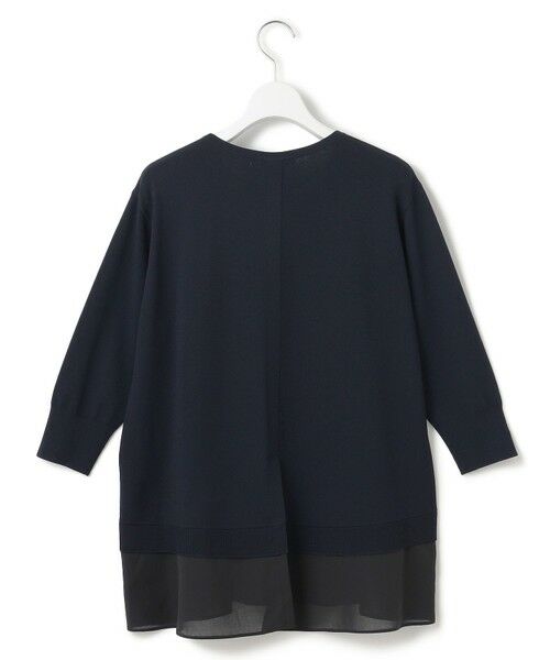 S size ONWARD(小さいサイズ) / エスサイズオンワード ニット・セーター | 【洗える】レーヨンポリエステルストレッチ シャツコンビ ニット | 詳細9