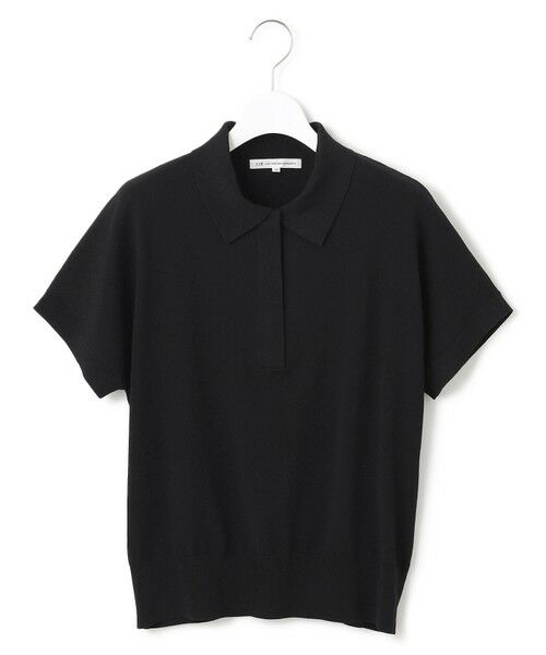 S size ONWARD(小さいサイズ) / エスサイズオンワード ニット・セーター | 【洗える】レーヨンポリエステルストレッチ フレンチスリーブ ポロニット | 詳細4