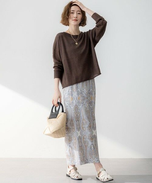 S size ONWARD(小さいサイズ) / エスサイズオンワード ニット・セーター | 【洗える】ピュアリネン ワイド ニット | 詳細14