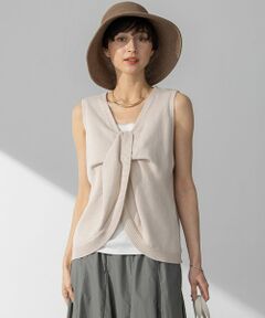 S size ONWARD(小さいサイズ) / エスサイズオンワード ニット・セーター | 【洗える】ツイストデザイン ノースリーブ ニット