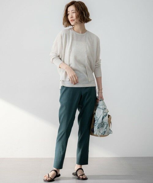 S size ONWARD(小さいサイズ) / エスサイズオンワード カーディガン・ボレロ | 【洗える】シャイニーシアー ドルマンスリーブ カーディガン | 詳細3