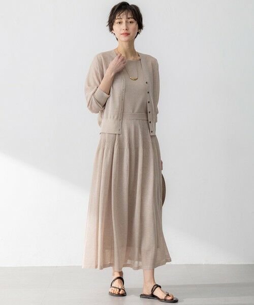 S size ONWARD(小さいサイズ) / エスサイズオンワード カーディガン・ボレロ | 【洗える】シャイニーシアー ドルマンスリーブ カーディガン | 詳細26