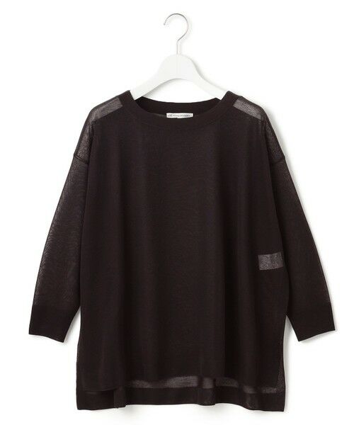 S size ONWARD(小さいサイズ) / エスサイズオンワード ニット・セーター | 【洗える】シャイニーシアー ボートネック ニット | 詳細4