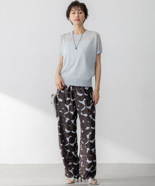 S size ONWARD(小さいサイズ) / エスサイズオンワード ニット・セーター | 【洗える】シャイニーシアー ドルマン ニット | 詳細15