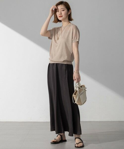 S size ONWARD(小さいサイズ) / エスサイズオンワード ニット・セーター | 【洗える】シャイニーシアー ドルマン ニット | 詳細25