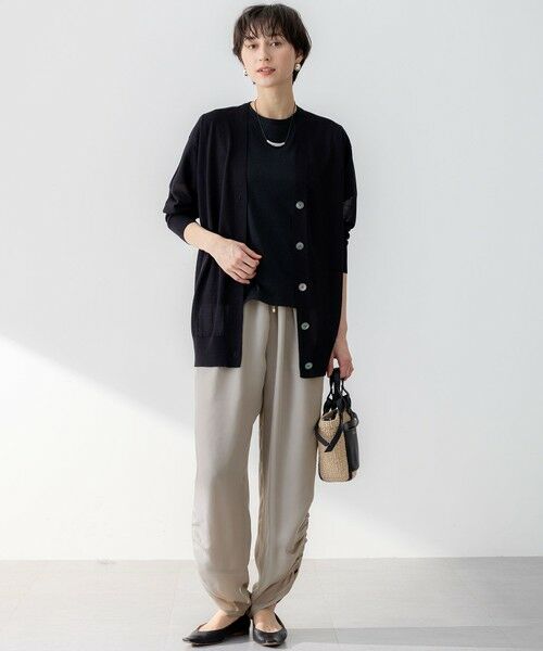 S size ONWARD(小さいサイズ) / エスサイズオンワード カーディガン・ボレロ | 【CanCam10月号掲載/CLASSY.10月号掲載】シャイニーシアー カーディガン | 詳細11