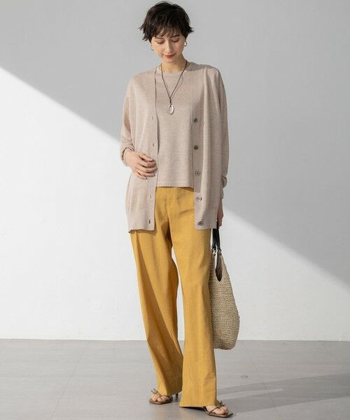 S size ONWARD(小さいサイズ) / エスサイズオンワード カーディガン・ボレロ | 【CanCam10月号掲載/CLASSY.10月号掲載】シャイニーシアー カーディガン | 詳細15