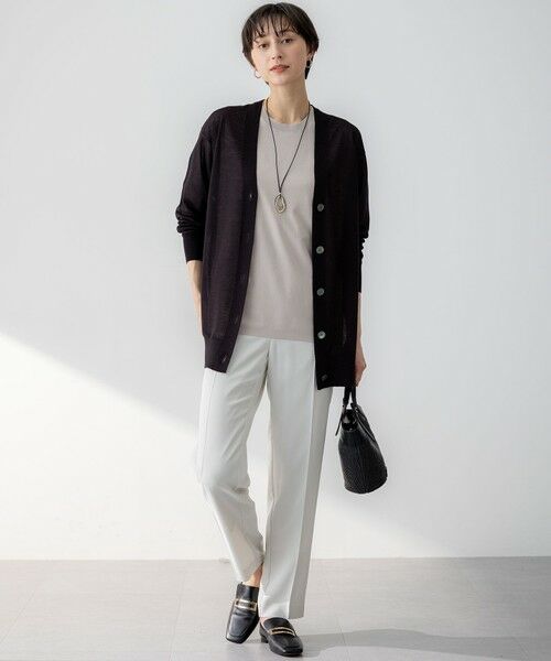 S size ONWARD(小さいサイズ) / エスサイズオンワード カーディガン・ボレロ | 【CanCam10月号掲載/CLASSY.10月号掲載】シャイニーシアー カーディガン | 詳細17