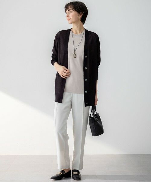 S size ONWARD(小さいサイズ) / エスサイズオンワード カーディガン・ボレロ | 【CanCam10月号掲載/CLASSY.10月号掲載】シャイニーシアー カーディガン | 詳細18
