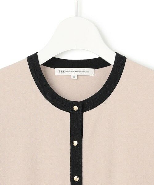 S size ONWARD(小さいサイズ) / エスサイズオンワード カーディガン・ボレロ | 【WEB&一部店舗限定/洗える】レーヨンポリエステルストレッチ 半袖 カーディガン | 詳細8