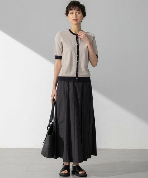 S size ONWARD(小さいサイズ) / エスサイズオンワード カーディガン・ボレロ | 【WEB&一部店舗限定/洗える】レーヨンポリエステルストレッチ 半袖 カーディガン | 詳細4