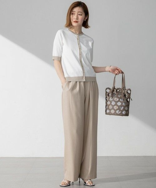 S size ONWARD(小さいサイズ) / エスサイズオンワード カーディガン・ボレロ | 【WEB&一部店舗限定/洗える】レーヨンポリエステルストレッチ 半袖 カーディガン | 詳細13