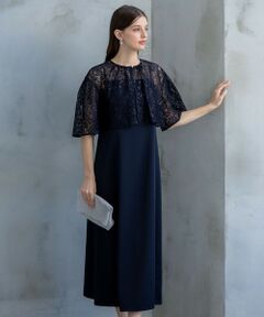 S size ONWARD(小さいサイズ) / エスサイズオンワード ドレス | 【APPLAUDIR】ブライトフラワーレースコンビ ドレス