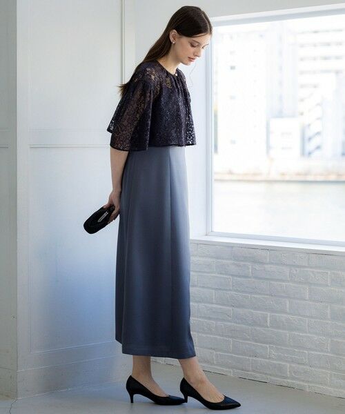 S size ONWARD(小さいサイズ) / エスサイズオンワード ドレス | 【APPLAUDIR】ブライトフラワーレースコンビ ドレス | 詳細2