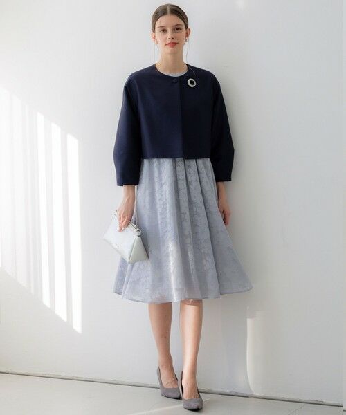 S size ONWARD(小さいサイズ) / エスサイズオンワード ドレス | 【APPLAUDIR】フラワーサテンオパール ドレス | 詳細3