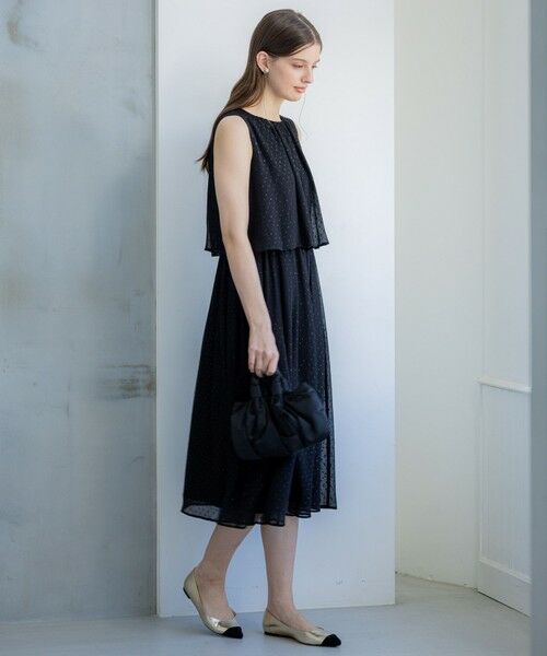 S size ONWARD(小さいサイズ) / エスサイズオンワード ドレス | 【APPLAUDIR】ドットシアークレープ ドレス | 詳細2
