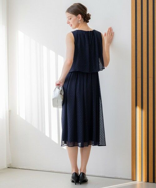 S size ONWARD(小さいサイズ) / エスサイズオンワード ドレス | 【APPLAUDIR】ドットシアークレープ ドレス | 詳細15