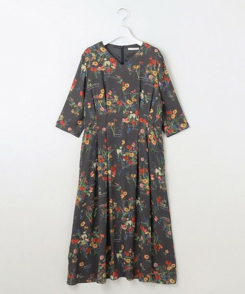 S size ONWARD(小さいサイズ) / エスサイズオンワード ロング・マキシ丈ワンピース | 【洗える】フラワーガーデンプリント ワンピース | 詳細14