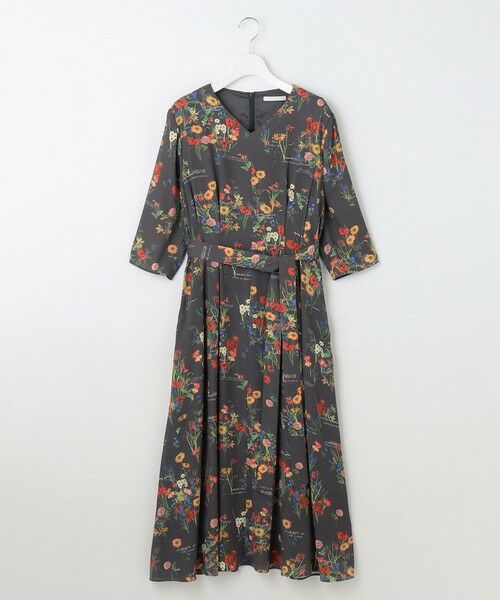 S size ONWARD(小さいサイズ) / エスサイズオンワード ロング・マキシ丈ワンピース | 【洗える】フラワーガーデンプリント ワンピース | 詳細6