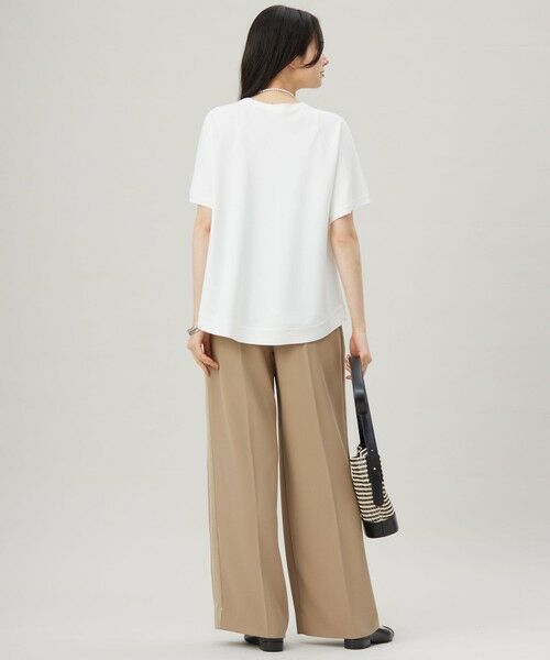 S size ONWARD(小さいサイズ) / エスサイズオンワード その他パンツ | 【SHIHOさんコラボ・洗える】バックサテンジョーゼットワイド パンツ | 詳細6