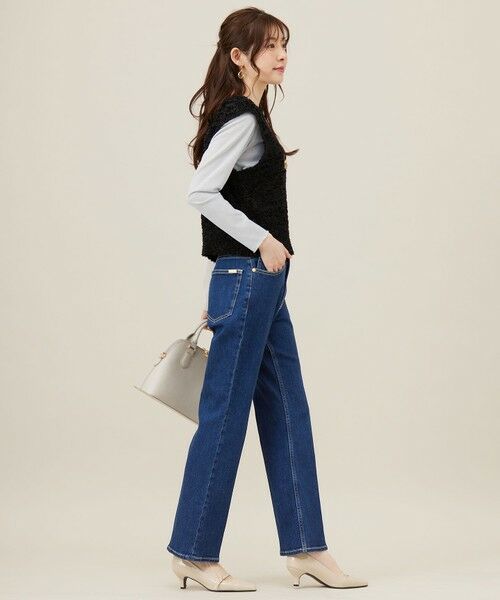 S size ONWARD(小さいサイズ) / エスサイズオンワード デニムパンツ | 【美Denimシリーズ】センタープレスセミフレア デニム | 詳細9