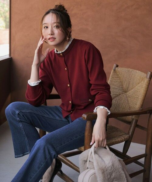 S size ONWARD(小さいサイズ) / エスサイズオンワード デニムパンツ | 【美Denimシリーズ】センタープレスセミフレア デニム | 詳細1