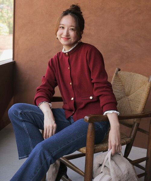 S size ONWARD(小さいサイズ) / エスサイズオンワード デニムパンツ | 【美Denimシリーズ】センタープレスセミフレア デニム | 詳細2