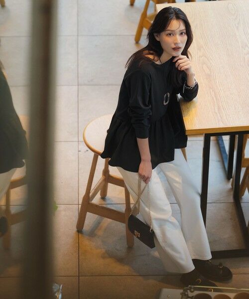 S size ONWARD(小さいサイズ) / エスサイズオンワード デニムパンツ | 【美Denimシリーズ】セミカーブワイド デニム | 詳細7