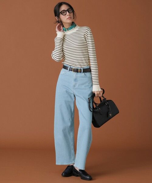 S size ONWARD(小さいサイズ) / エスサイズオンワード デニムパンツ | 【美Denimシリーズ】セミカーブワイド デニム | 詳細12